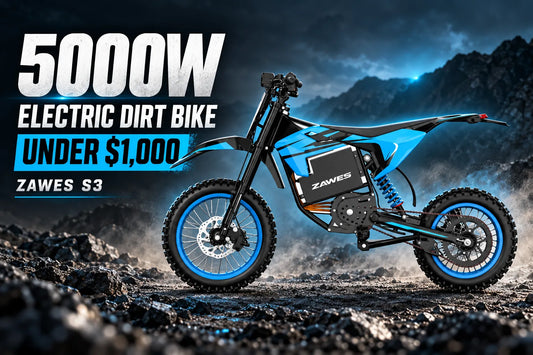 ZAWES S3 5000W peak electric dirt bike under $1,000