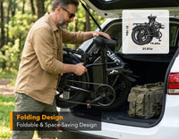 Qlife Hunter Plus Folding Fat Tire Electric Bike | 1800W Peak | 48V 20Ah