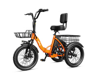 Qlife Triker 2.0 Folding Electric Trike | 1200W Peak | 48V 10.4Ah