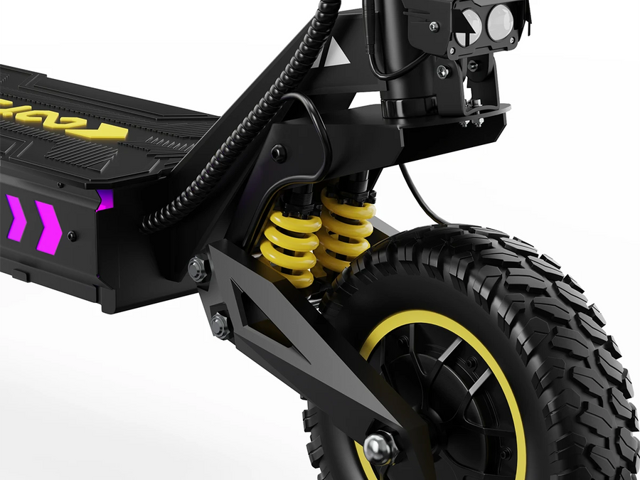 Advanced Suspension & 11-Inch Tubeless Tires