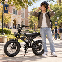 Qlife Spark D2 Moped-Style Electric Bike | 1800W Peak | 48V 15.6Ah