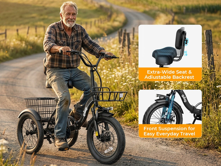 Low-Step Comfort with Adjustable Backrest